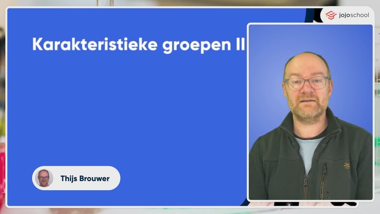 Karakteristieke groepen II - Scheikunde - HAVO & VWO