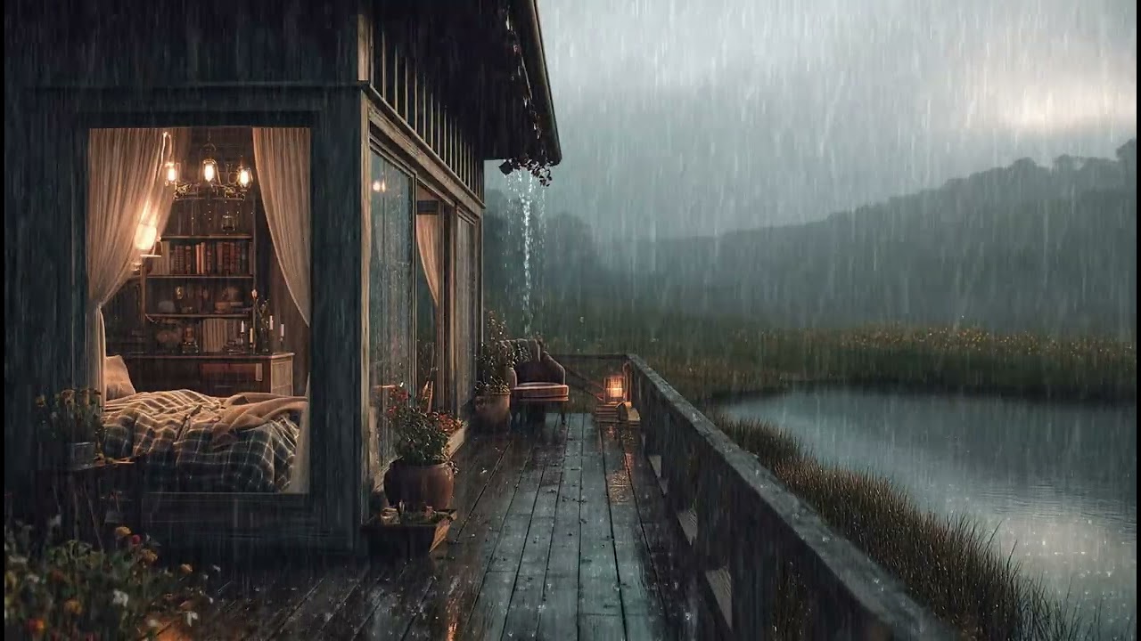 Listen to Rain by the Lake | Gentle Rain Sounds for Deep Sleep