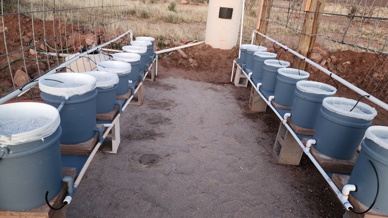 Solar Powered Aquaponics, Dutch bucket build pt4.