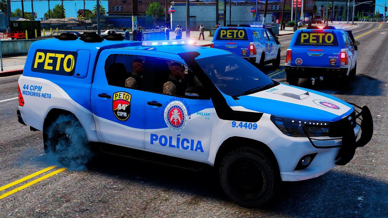 ABORDAGEM + APREENSÃO PETO PMBA | GTA 5 POLICIAL