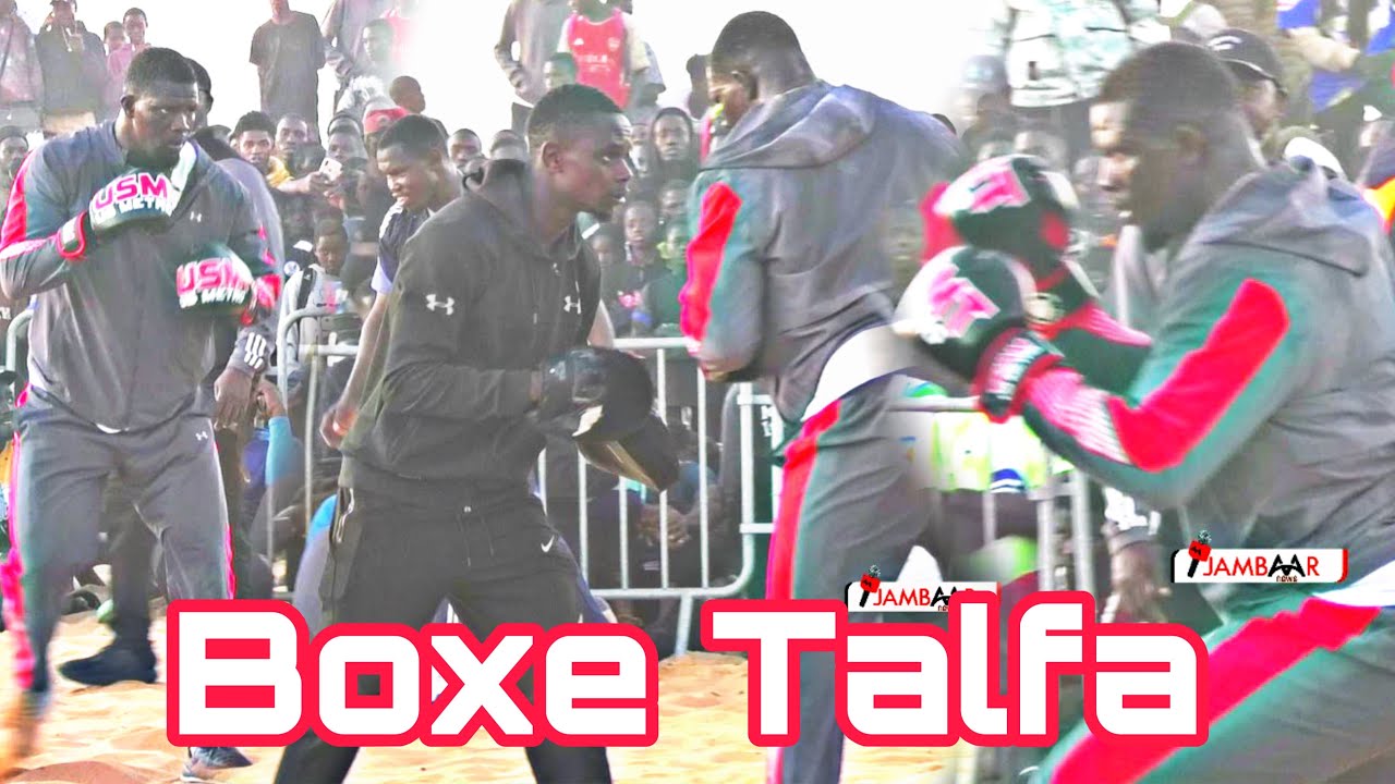 Séance de boxe intensif de Talfa Gameur bi avec Papa Sow et son coach de boxe 