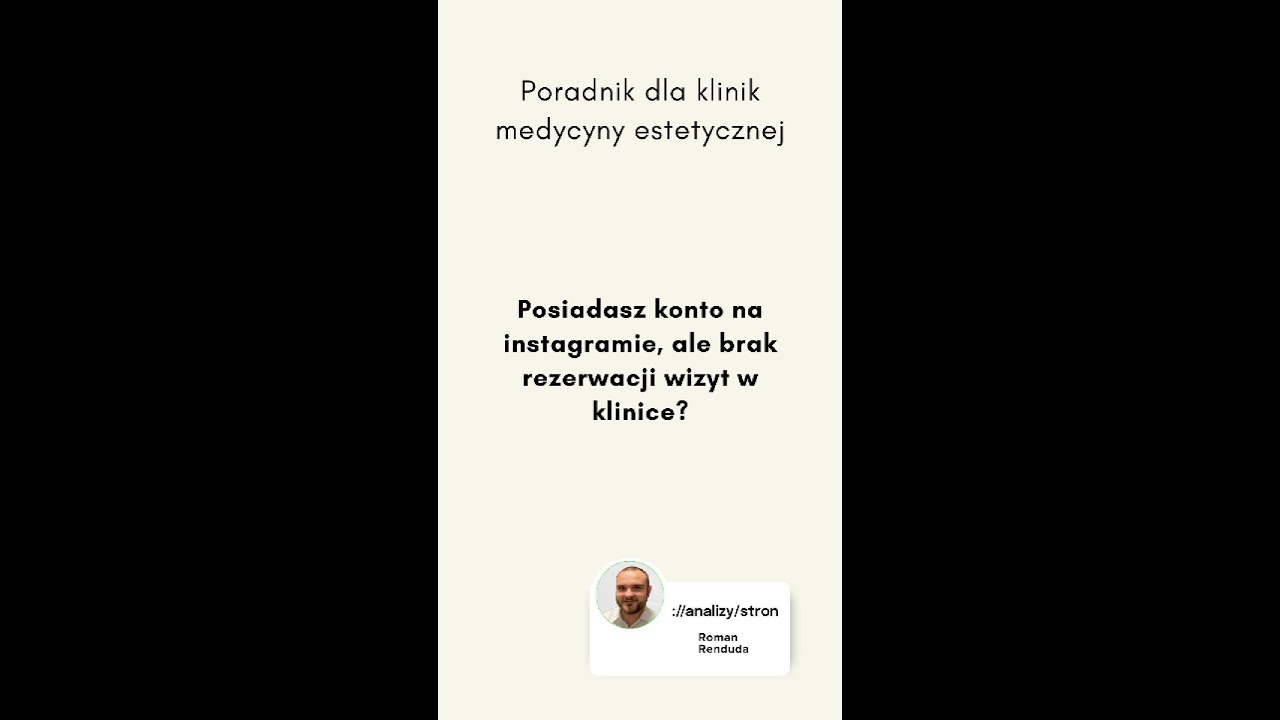 Kliniki medycyny estetyczne- Prowadzisz konto na Instagramie ale brakuje wizyt w klinice?