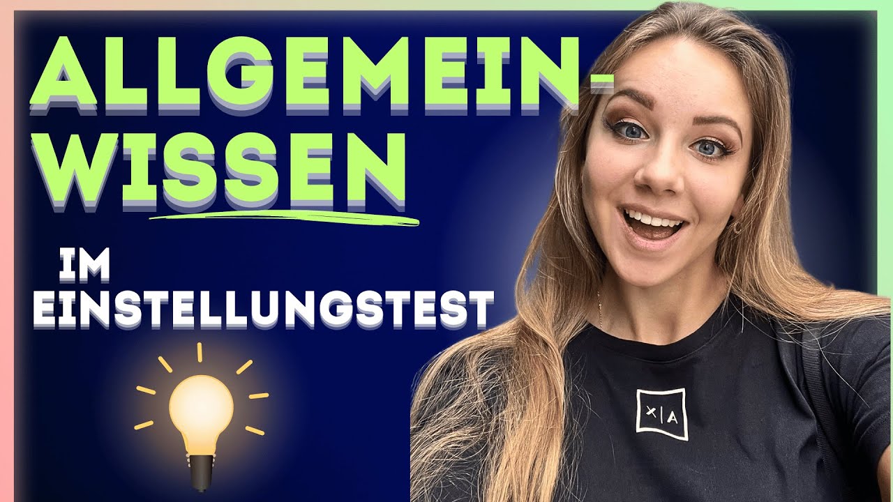 🔢🔢 Allgemeinwissen im Einstellungstest Aufgaben + Lösungen I ☑️ Gemeinsames üben mit Maxie