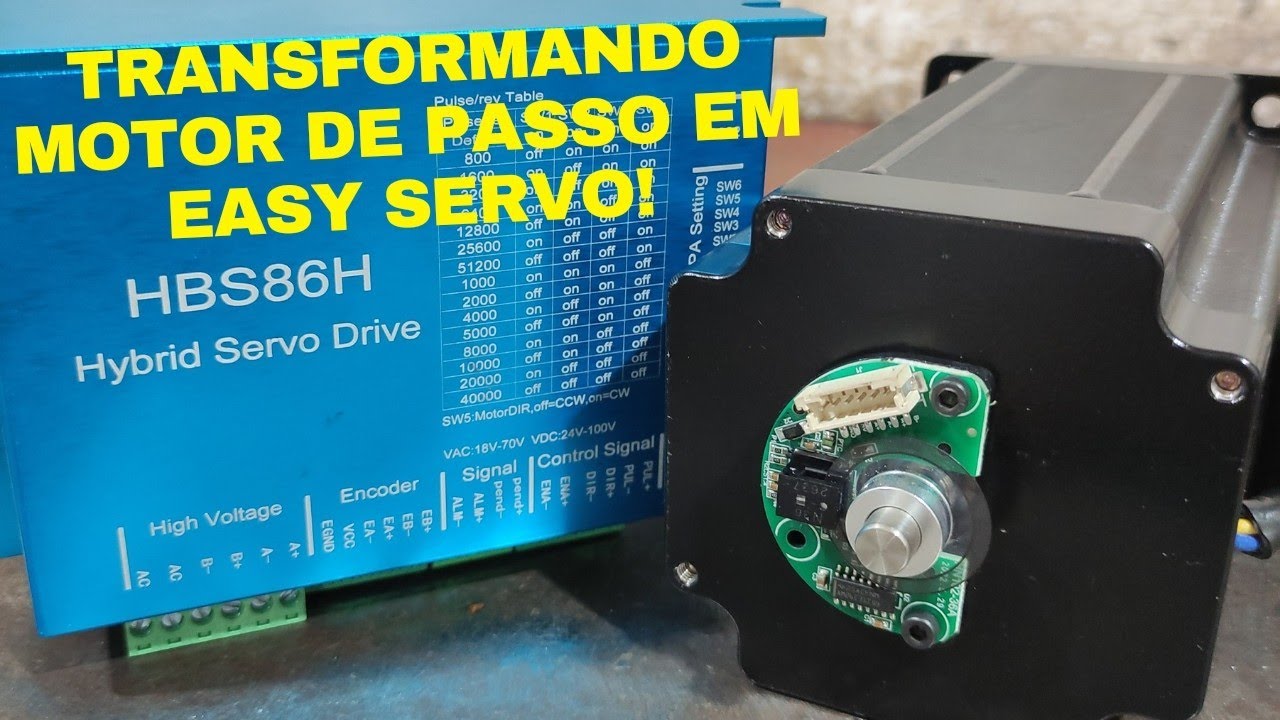 # 4 RETROFIT FRESADORA CNC. como colocar encoder no motor de passo
