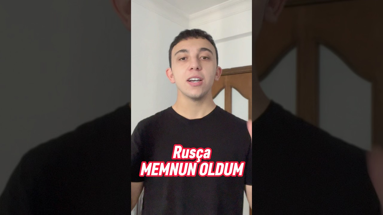Rus&ccedil;a🇷🇺MEMNUN OLDUM🥰 #emrulearn