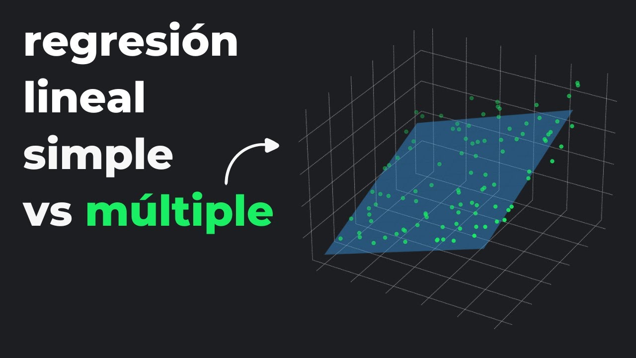Diferencia entre regresión lineal simple y múltiple | Machine Learning 101
