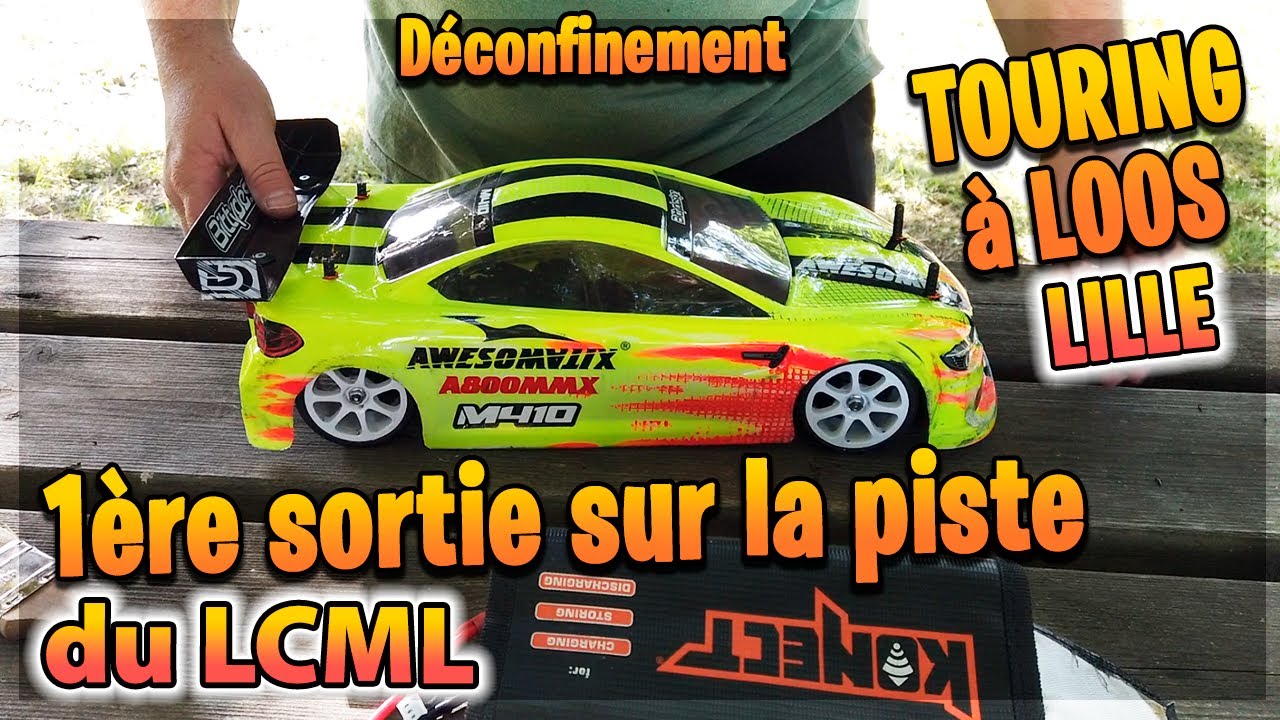 1ère sortie piste de Loos LILLE  - RC Touring 1/10th 13.5T BL - Déconfinement