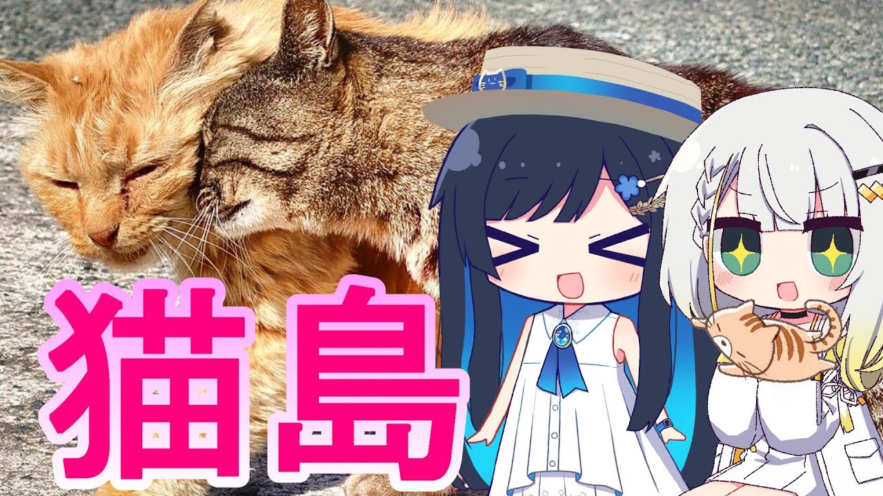 【猫の島】猫吸ってたらもう惨事！？福岡の猫島に行こう！　双葉湊音・紡乃世詞音