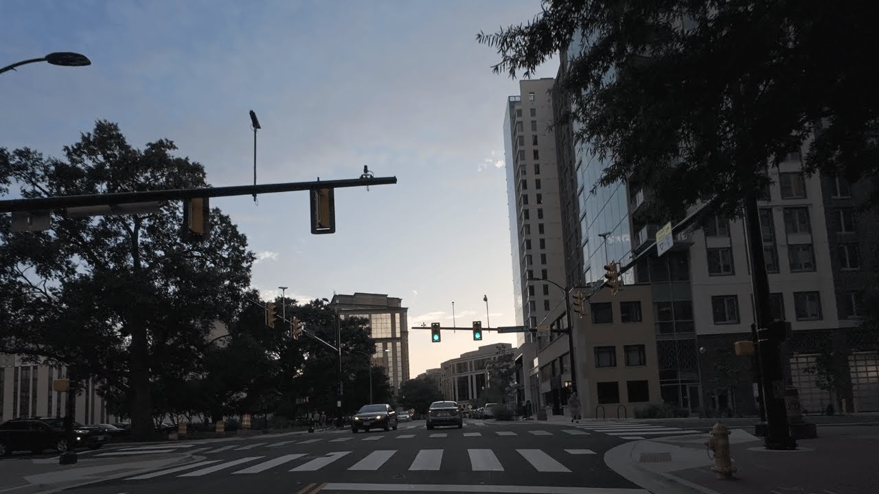 Driving Downtown Arlington | Sunset Drive | City Driving Tour