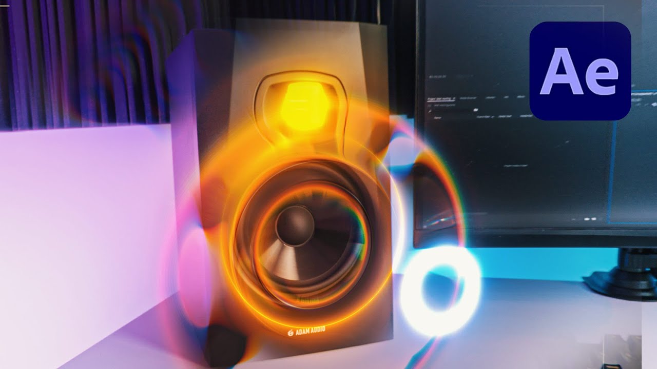 Эффект смещения баса в уроке по After Effects