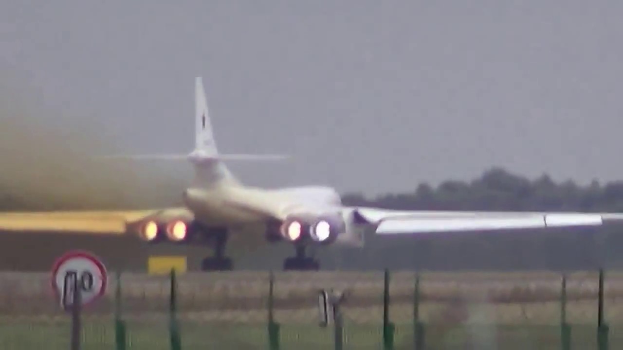TU 160 white swan Blackjack of RF 94109 Take off the Forcing Departs with MAKS 2015 Zhukovsky
