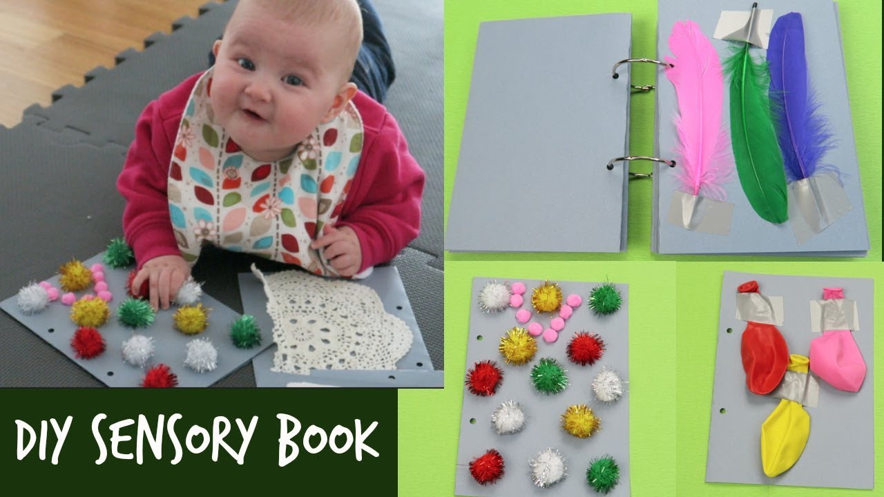 DIY SENSORY BOOK FOR BABY'S TUMMY TIME | HOW TO MAKE A SENSORY BOOK FOR BABIES