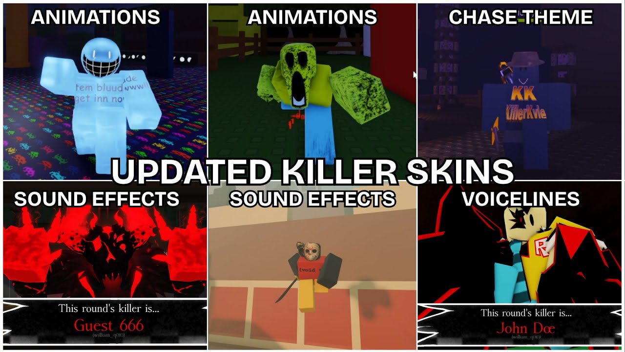 EVERY UPDATED KILLER SKIN | Roblox Forsaken Nosferatu Update