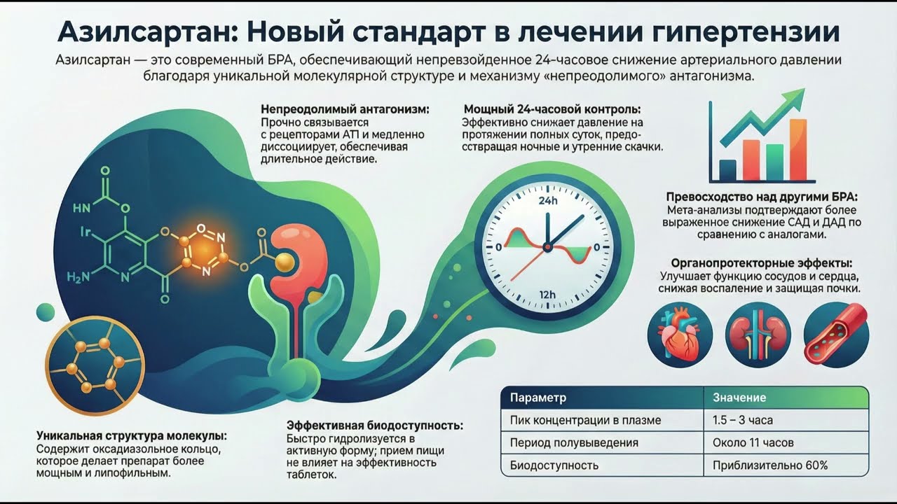 Азилсартан и механизм непреодолимого антагонизма. Начало