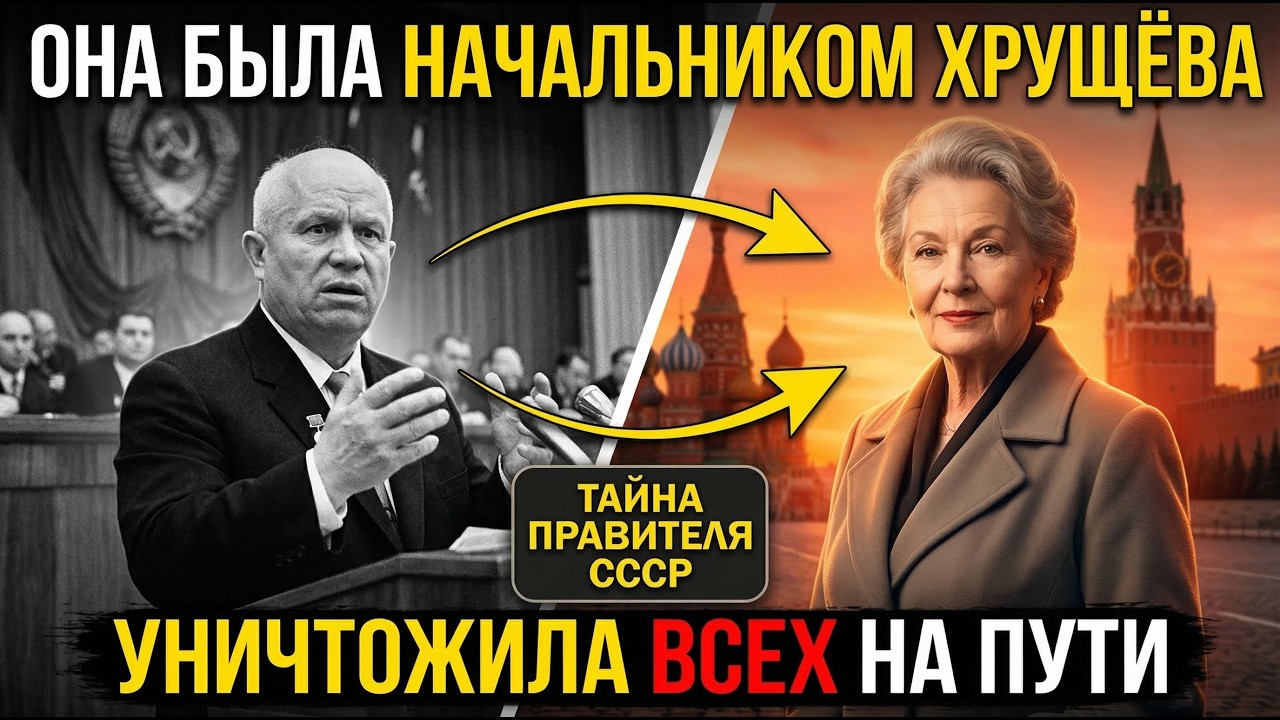 НИНА ХРУЩЁВА: Тайно Управляла СССР За Спиной ХРУЩЕВА, Пока На Западе Смеялись Над Ее Платьем...