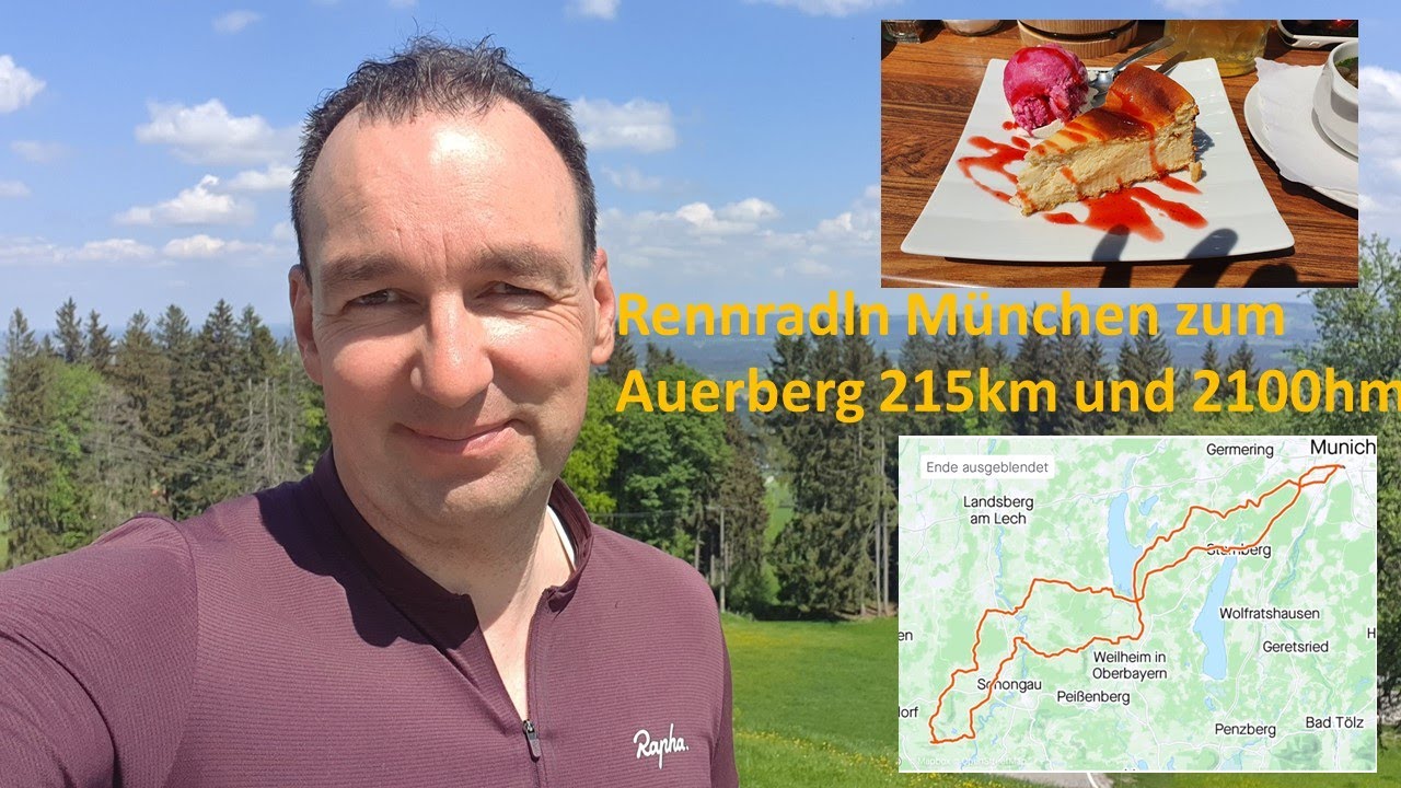 Rennradln München zum Auerberg 215km und 2100hm