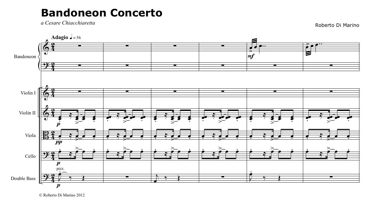 Roberto Di Marino - Bandoneon Concerto (1-3)