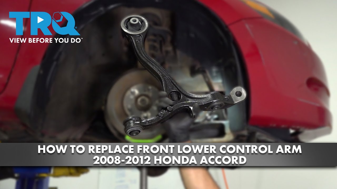 Как заменить передний нижний рычаг подвески Honda Accord 2008-2012