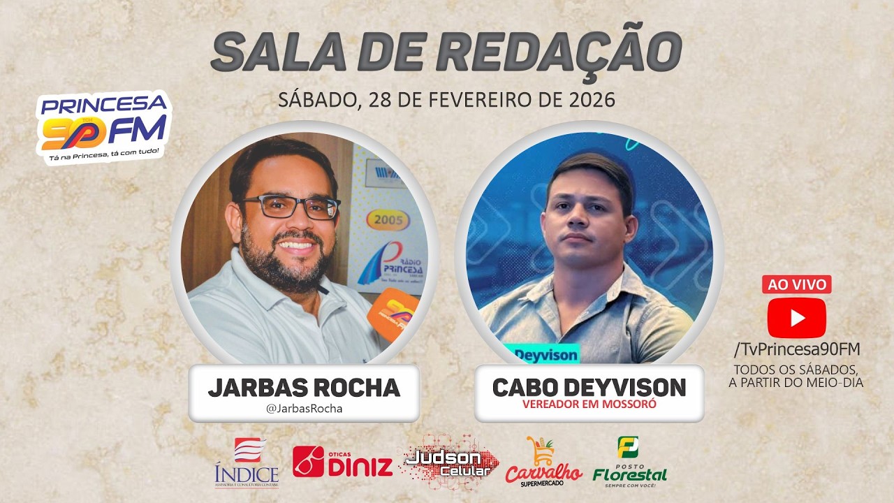 AO VIVO - SALA DE REDAÇÃO - 28/02/2026