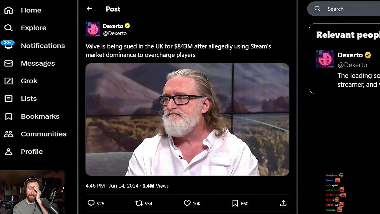 Steam is getting sued..