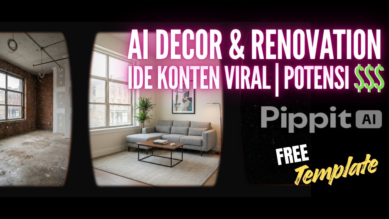 IDE KONTEN VIRAL BERPOTENSI ＄ | TIMELAPSE DEKORASI & RENOVASI AI‼️