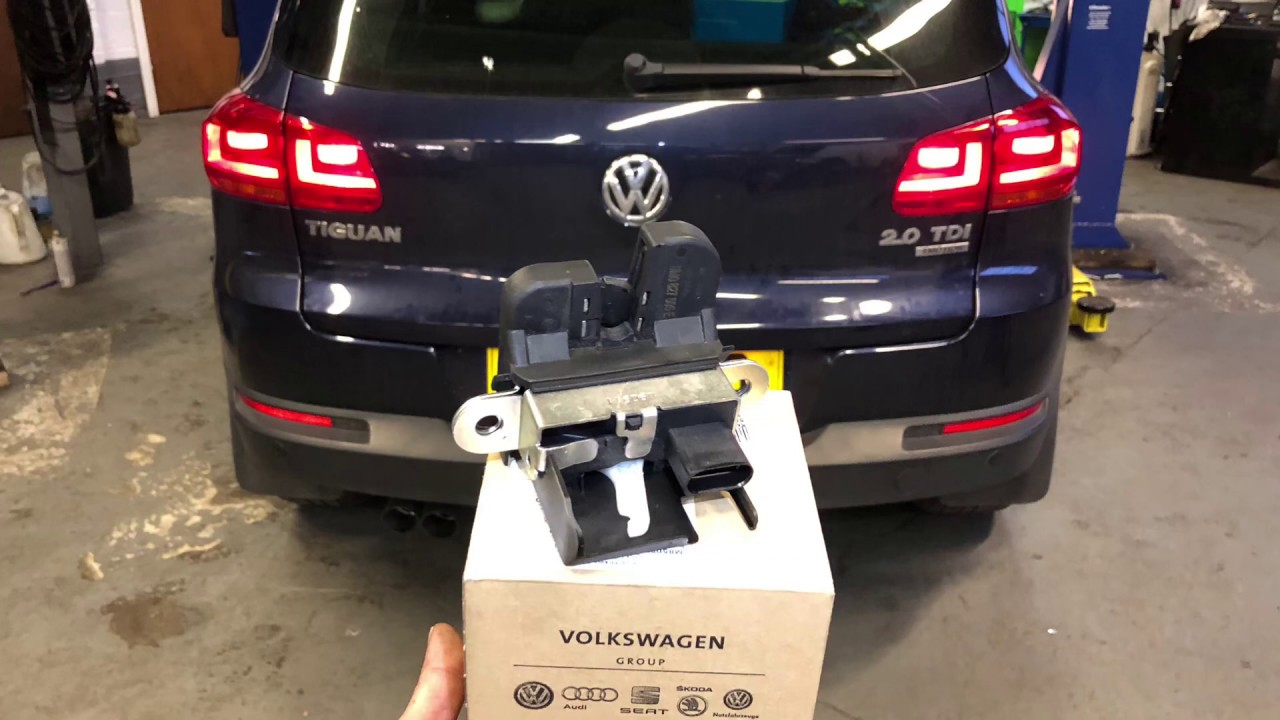 VW Tiguan rear (tailgate/hatch/boot) door lock replacement full video
