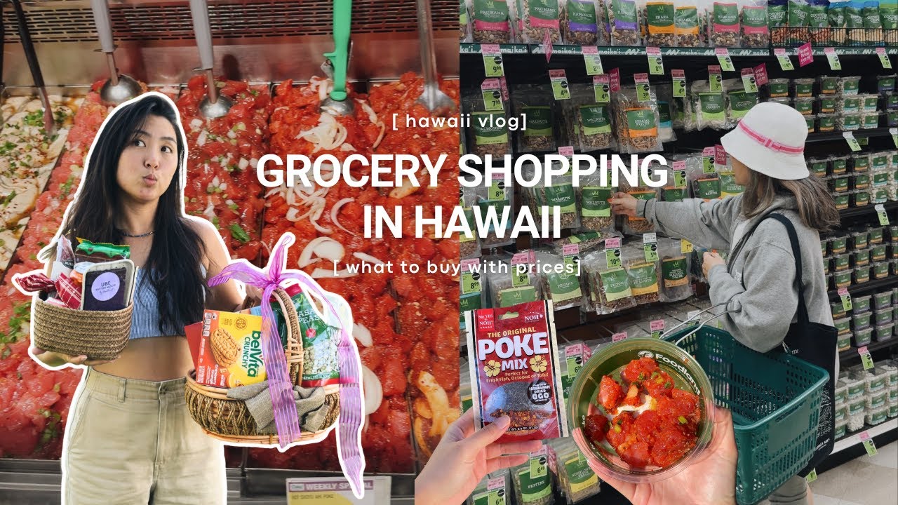 grocery shopping in hawaii - how expensive is it? & what we buy as locals + shopping for gifts 🌺🛒