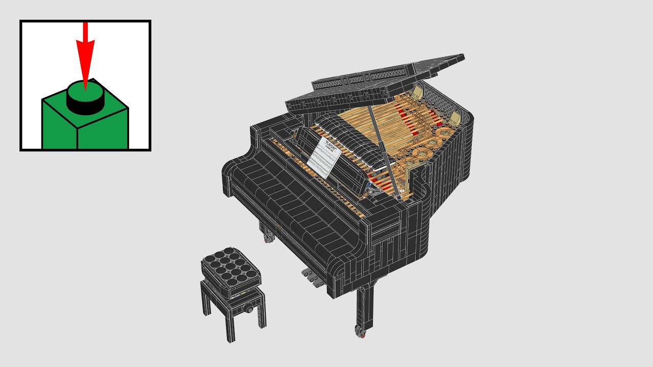 LEGO Ideas 21323, Рояль - инструкции по сборке