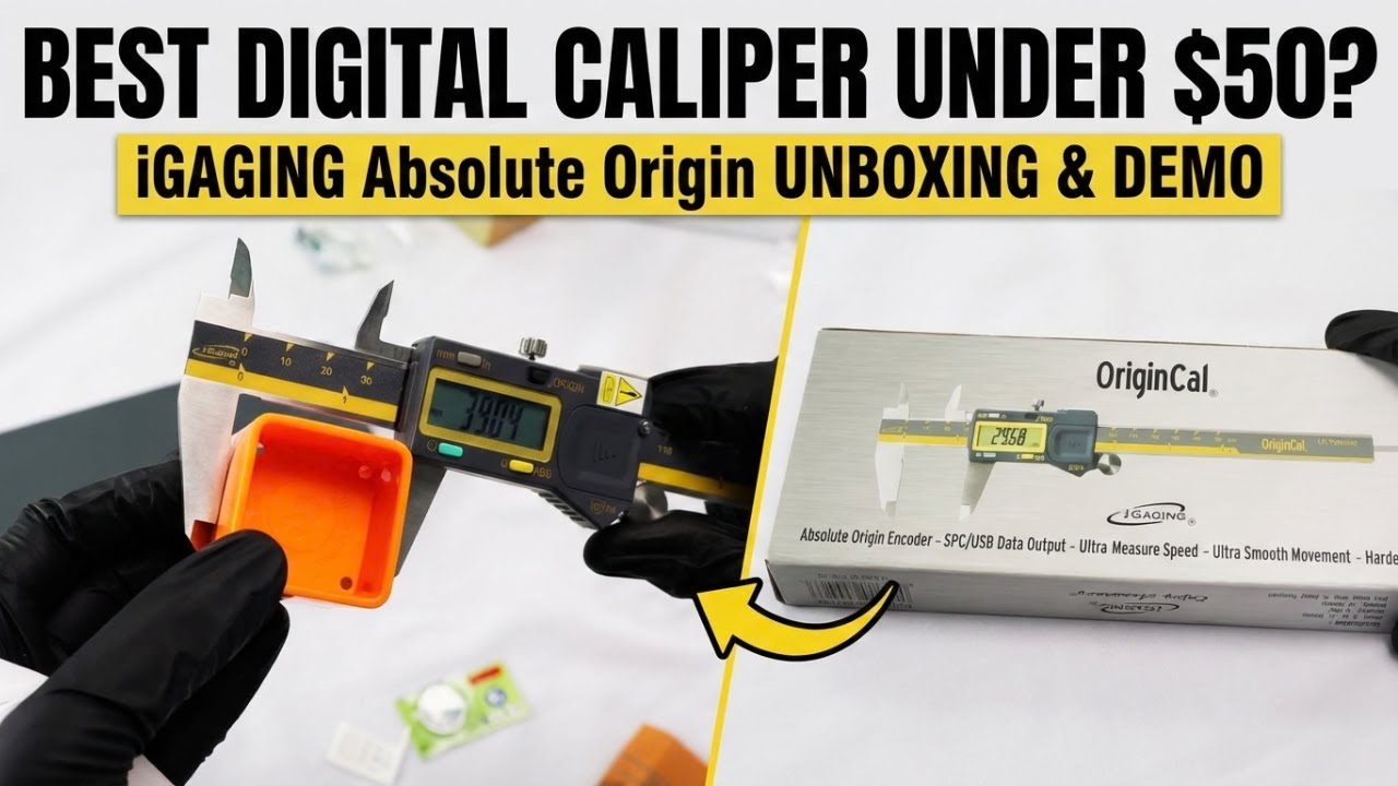Best Digital Caliper Under $50? | iGAGING Absolute Origin Unboxing & Demo