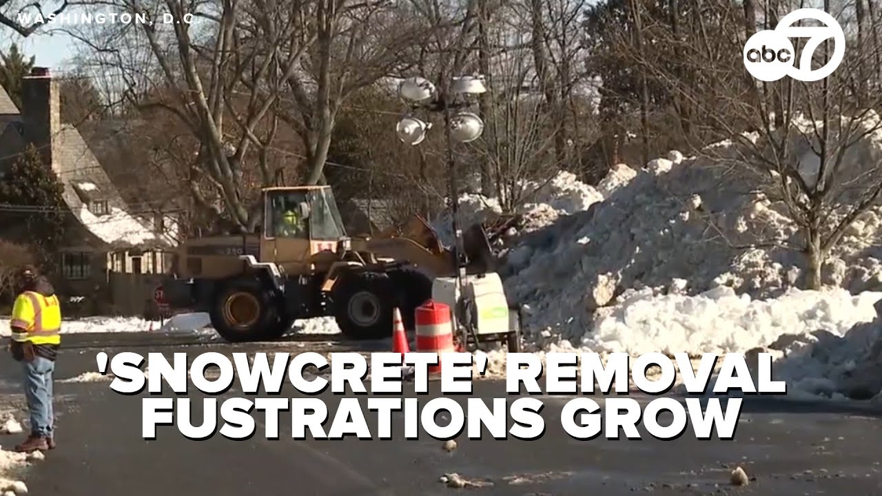 Snow and ice linger across DC as cleanup stretches into second week