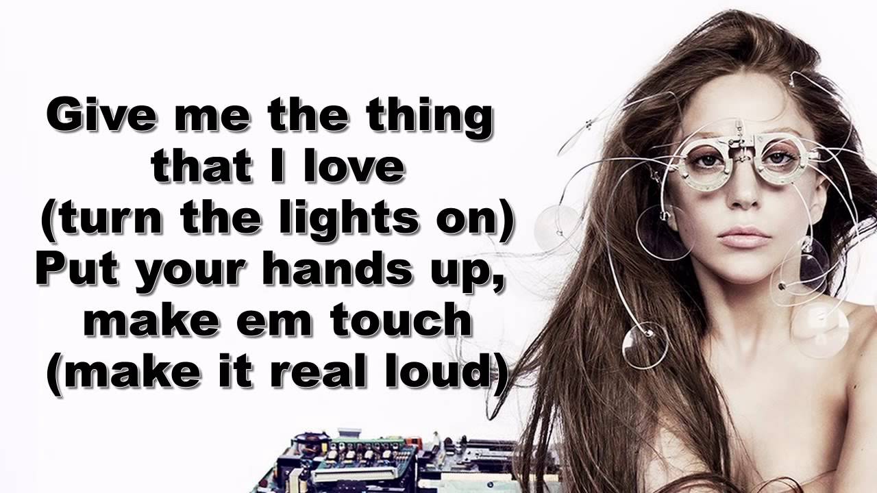 Lady Gaga   Applause Lyrics On Screen