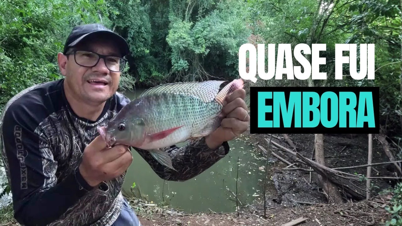 Eu quase fui embora… até esse peixe salvar a pescaria 🎣