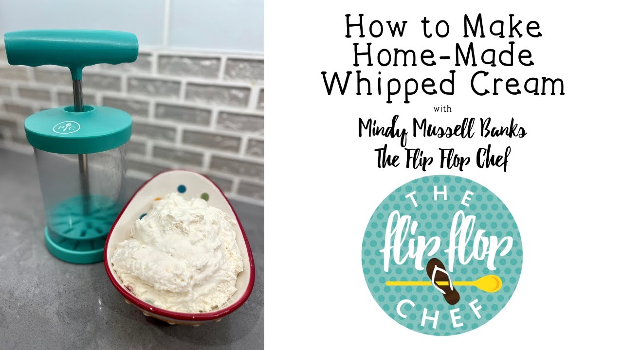 How to Make Whipped Cream with Pampered Chef's Whipped Cream Maker