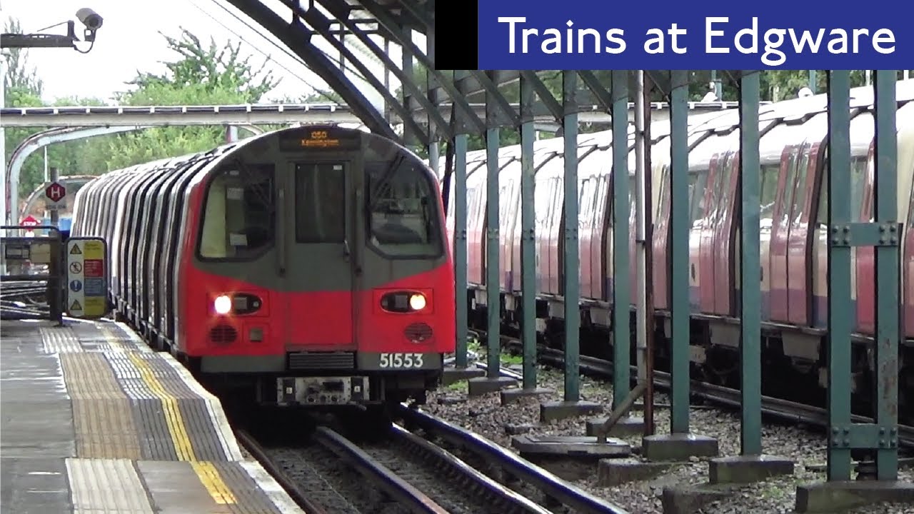 London Underground Northern Line Trains At Edgware