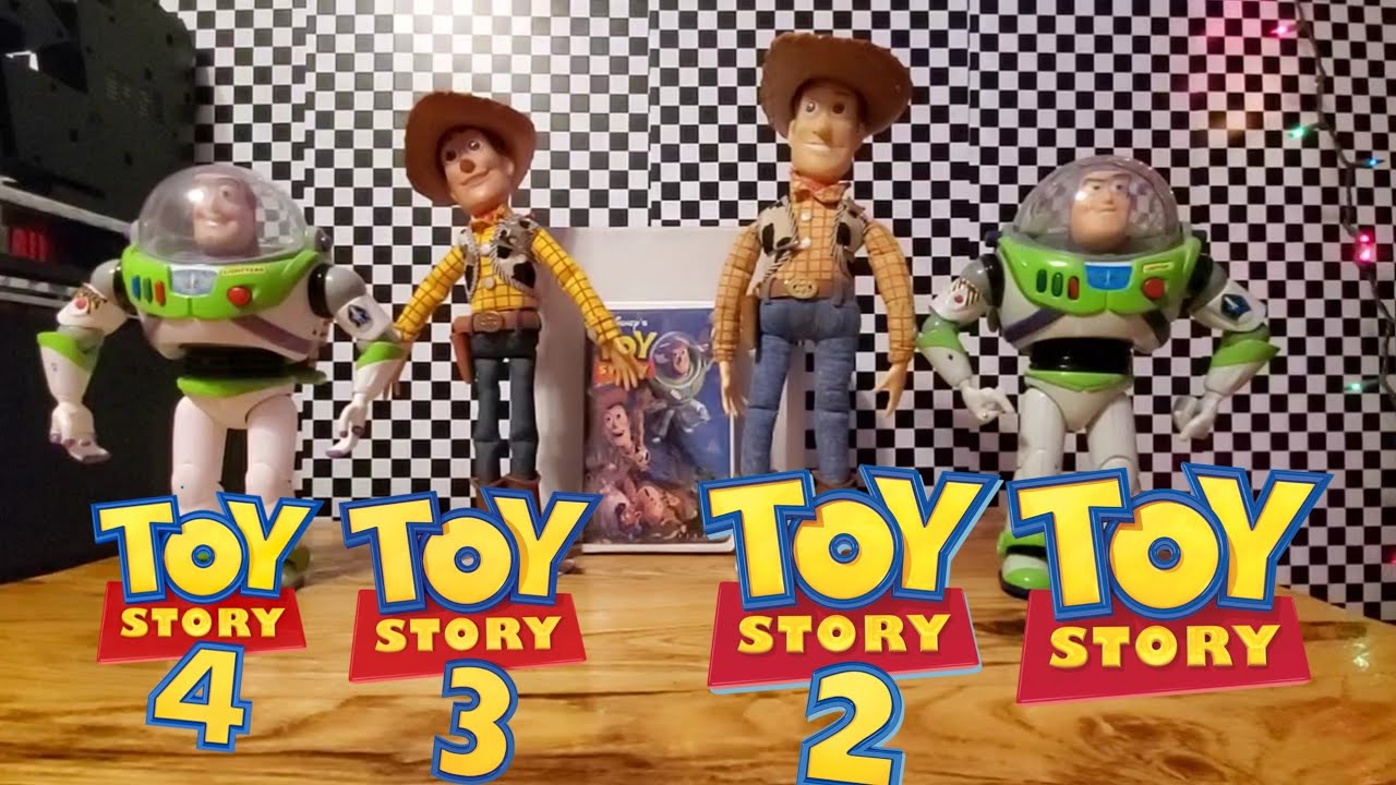 Comparison 2021 vs 1995 Woody and buzz lightyear