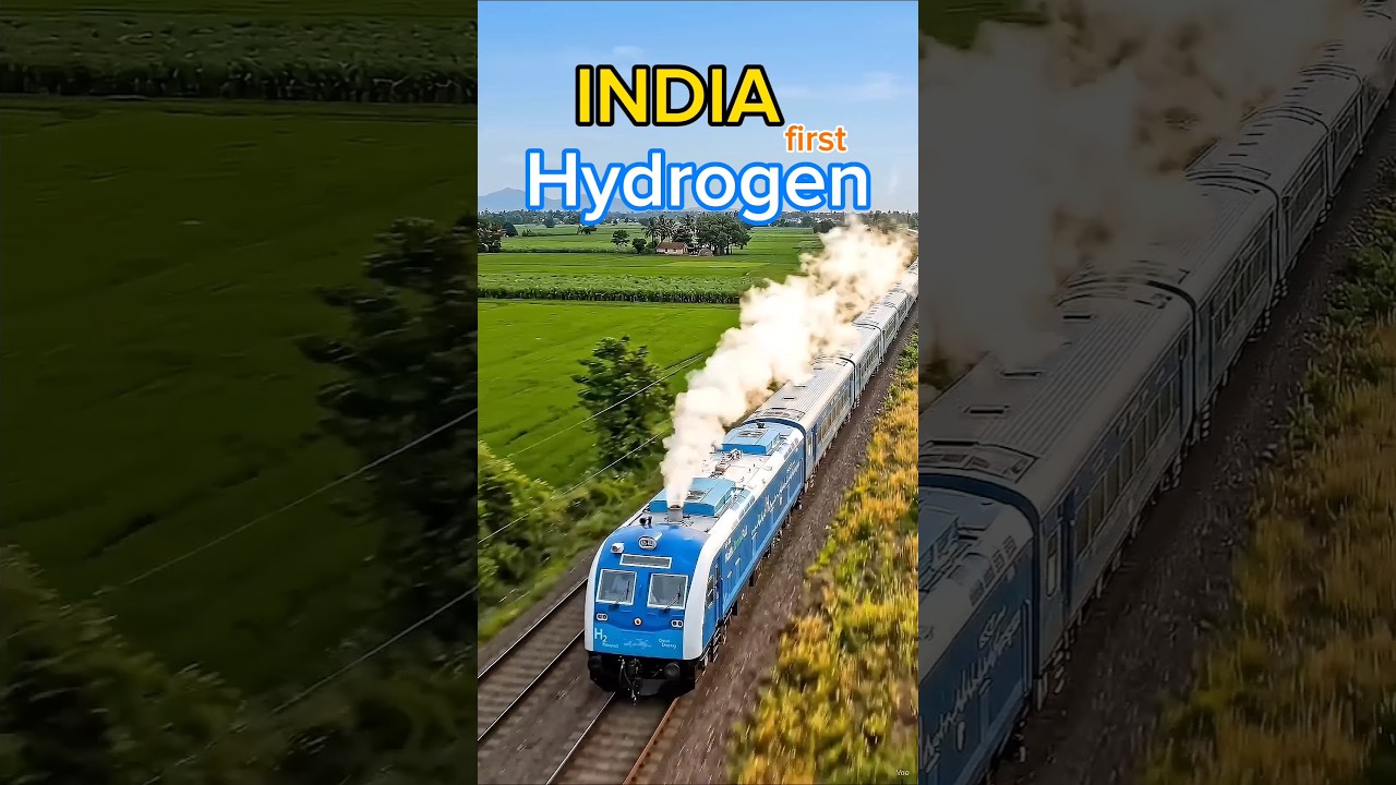 India's First Hydrogen Train🚆 #shorts
