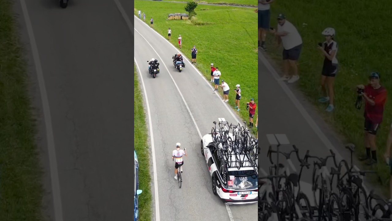 😎 TADEJ POGA&Ccedil;AR #viral #cycling #rider #ciclismo #bikelife #pogacar #tds #tourdesuisse #shorts #win