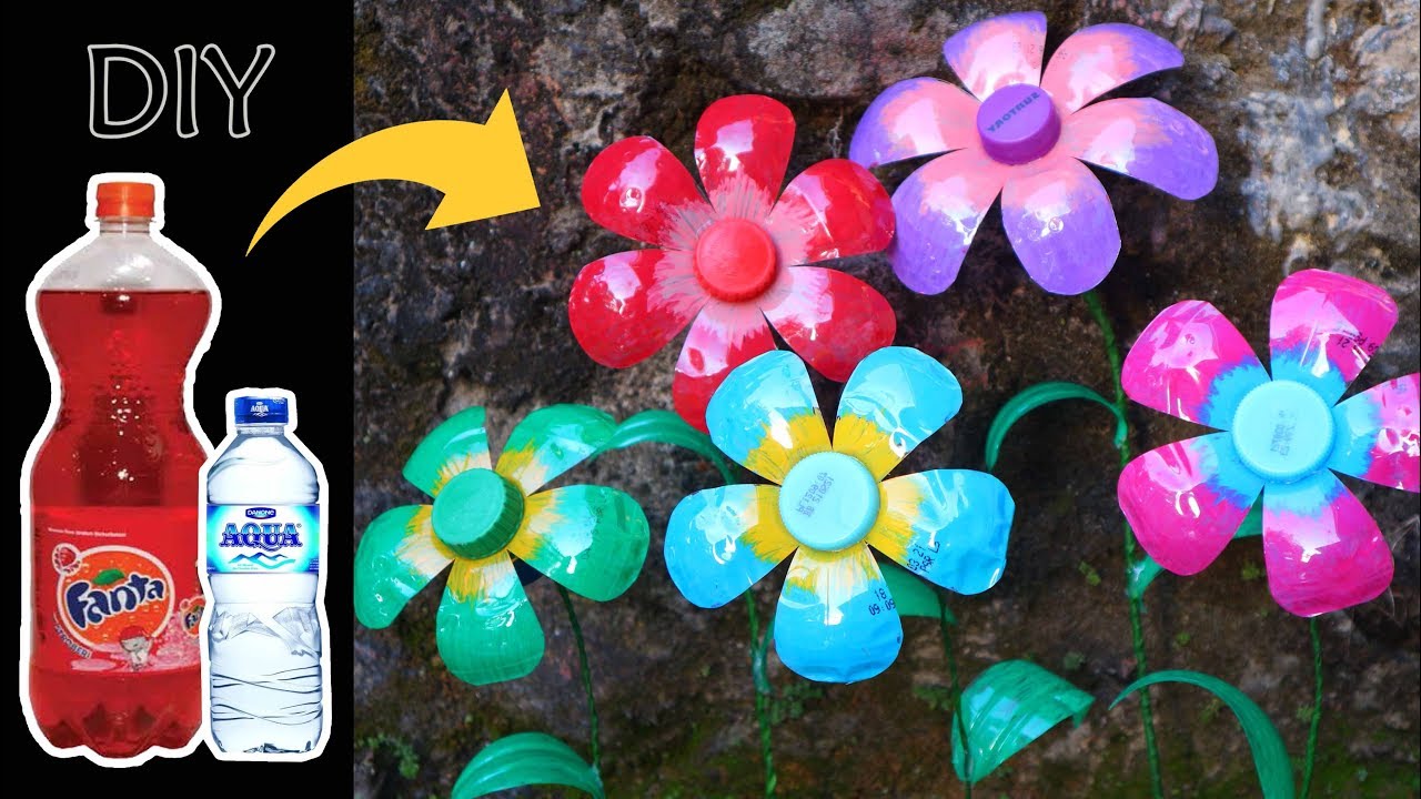 Kreasi dari BOTOL BEKAS ! Ide Kreatif Botol fanta Aqua | Bottle Craft Ideas | Best out of waste
