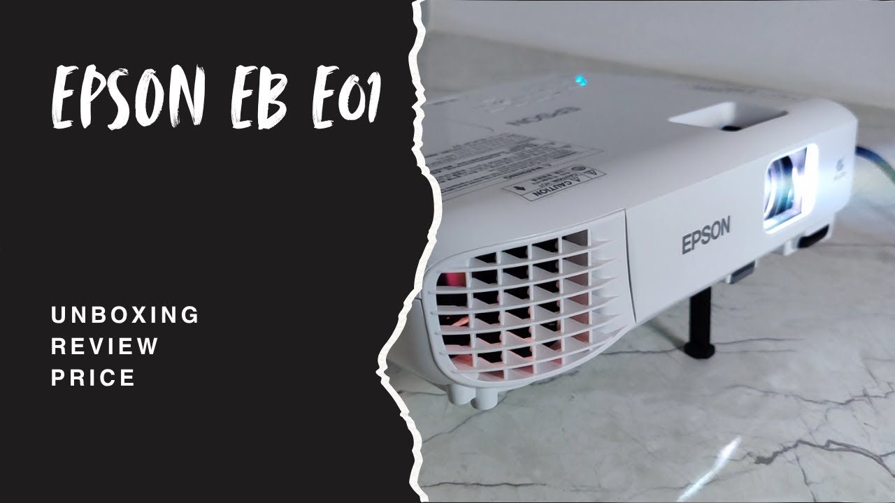 Epson EB-E01 3LCD Projector Unboxing | best projector for home theater | Movies, Office & Gaming