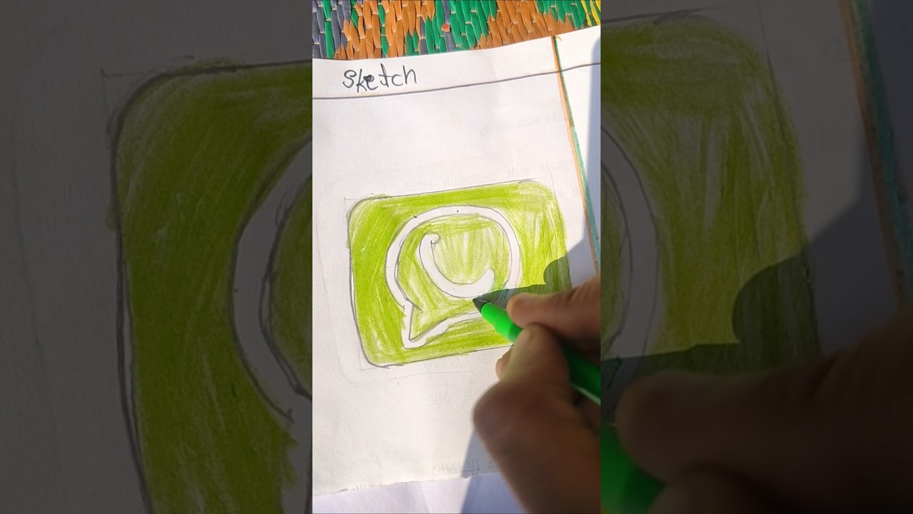 which colour is best              (sketch 🆚 crayons colour) 