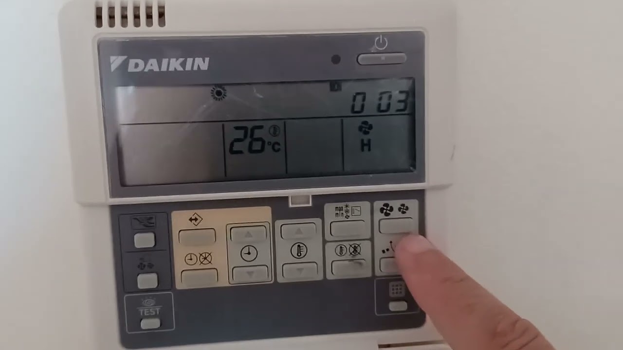 Como poner frio o calor en un termostato Daikin