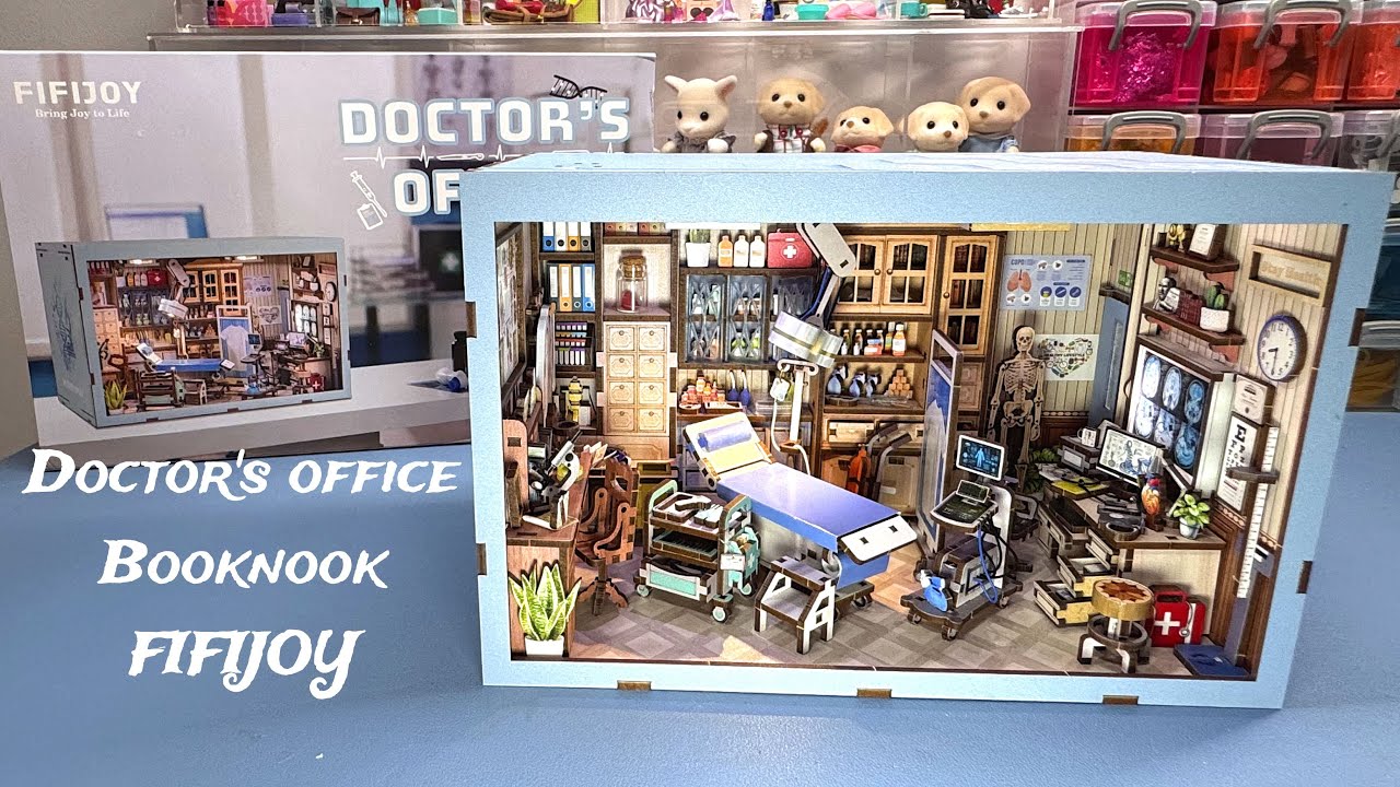 Doctor’s Office Book Nook | Miniature DIY Kit Build @fifijoy.