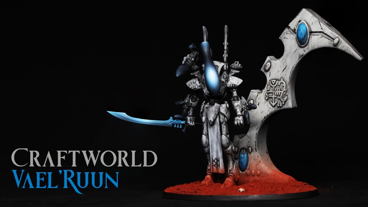 Creating Aeldari Craftworld Vael’Ruun – How to Paint Grimdark Battle-Worn White Eldar Armor