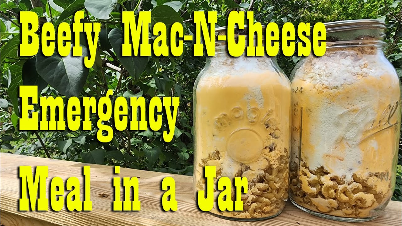 Макароны с сыром и говядиной ~ Экстренный обед в банке
