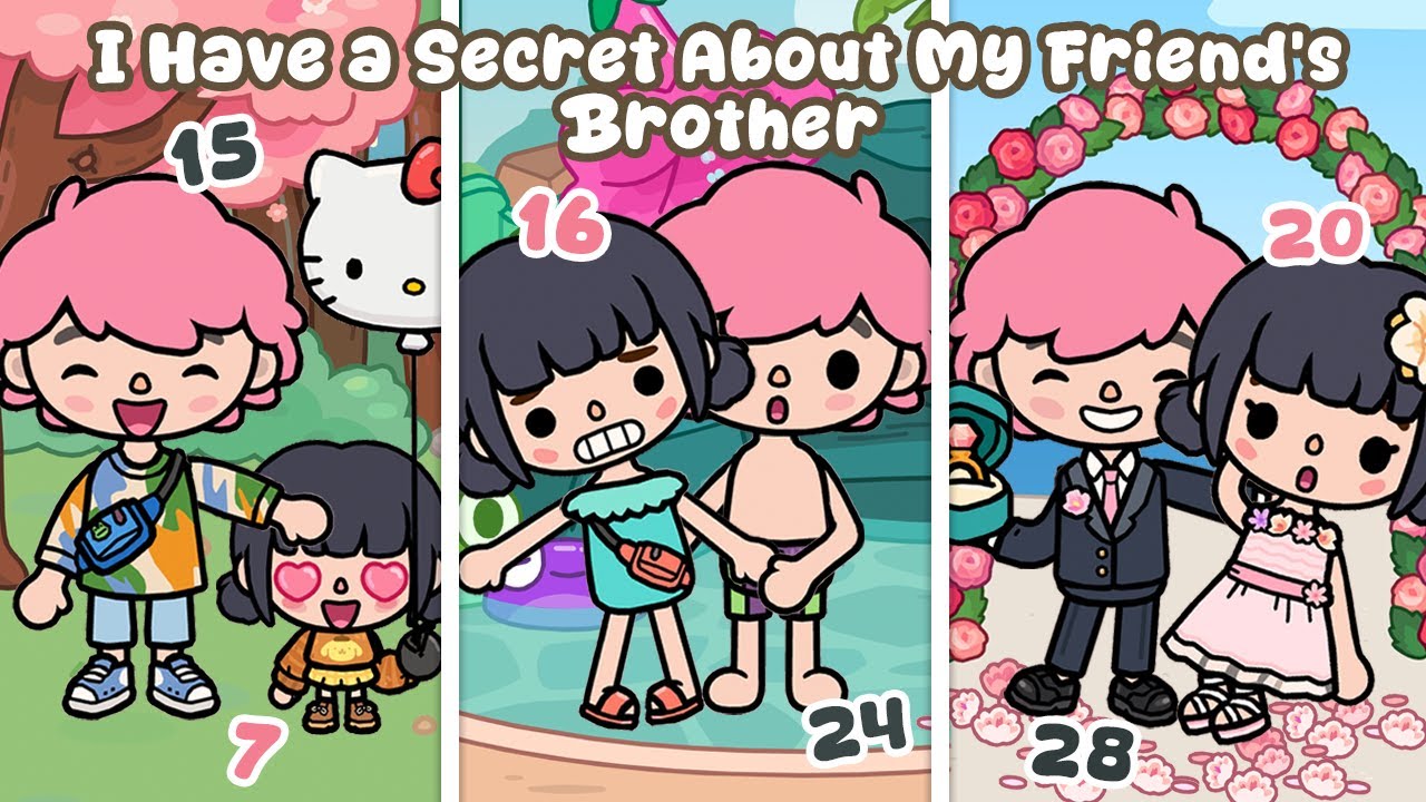 My Huge Secret at Seven: I Have a Crush on My Friend's Brother 😱💔 | Toca life story | Toca boca
