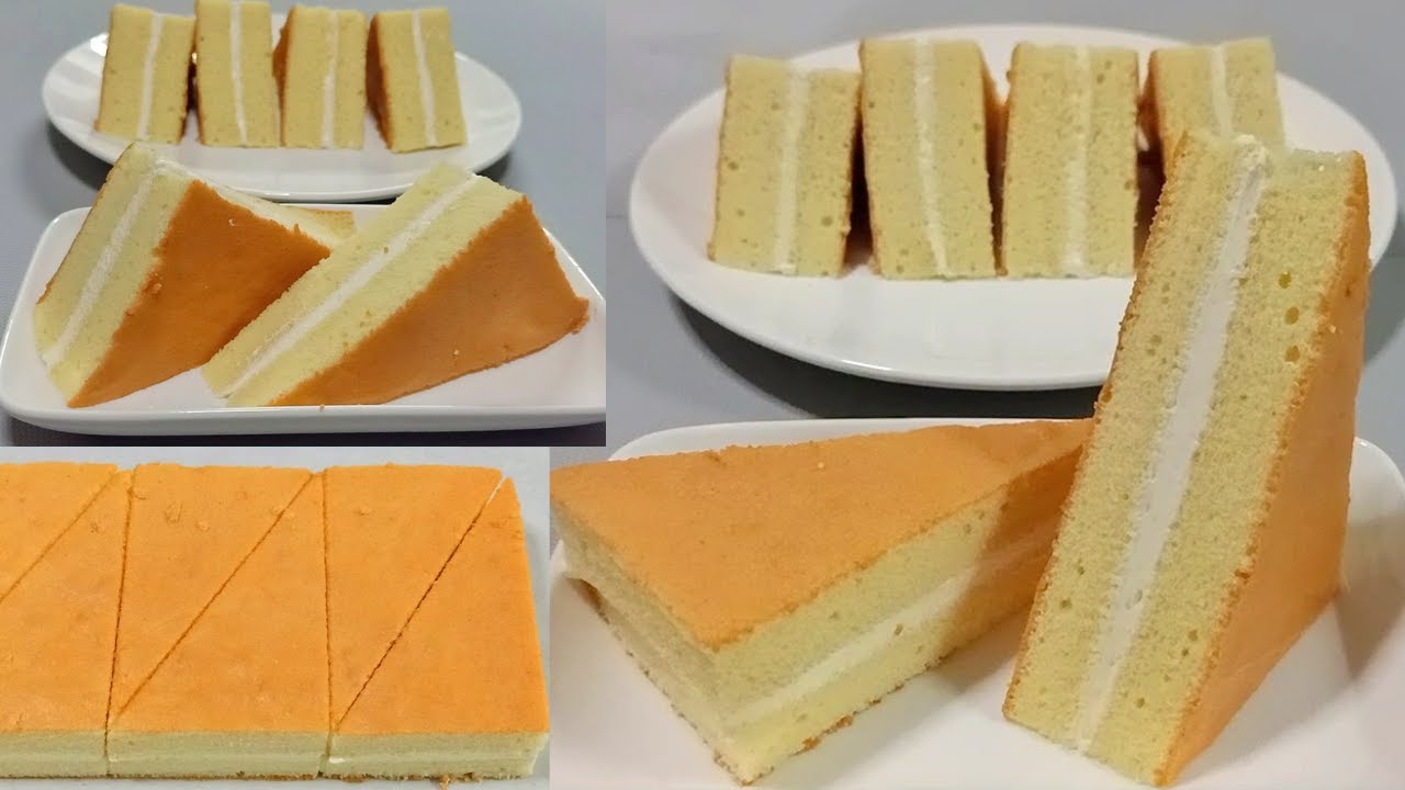 ชิฟฟ่อนสามเหลี่ยม สูตรชิฟฟ่อนวนิลา อร่อย นุ่ม ไม่ฝืดคอ