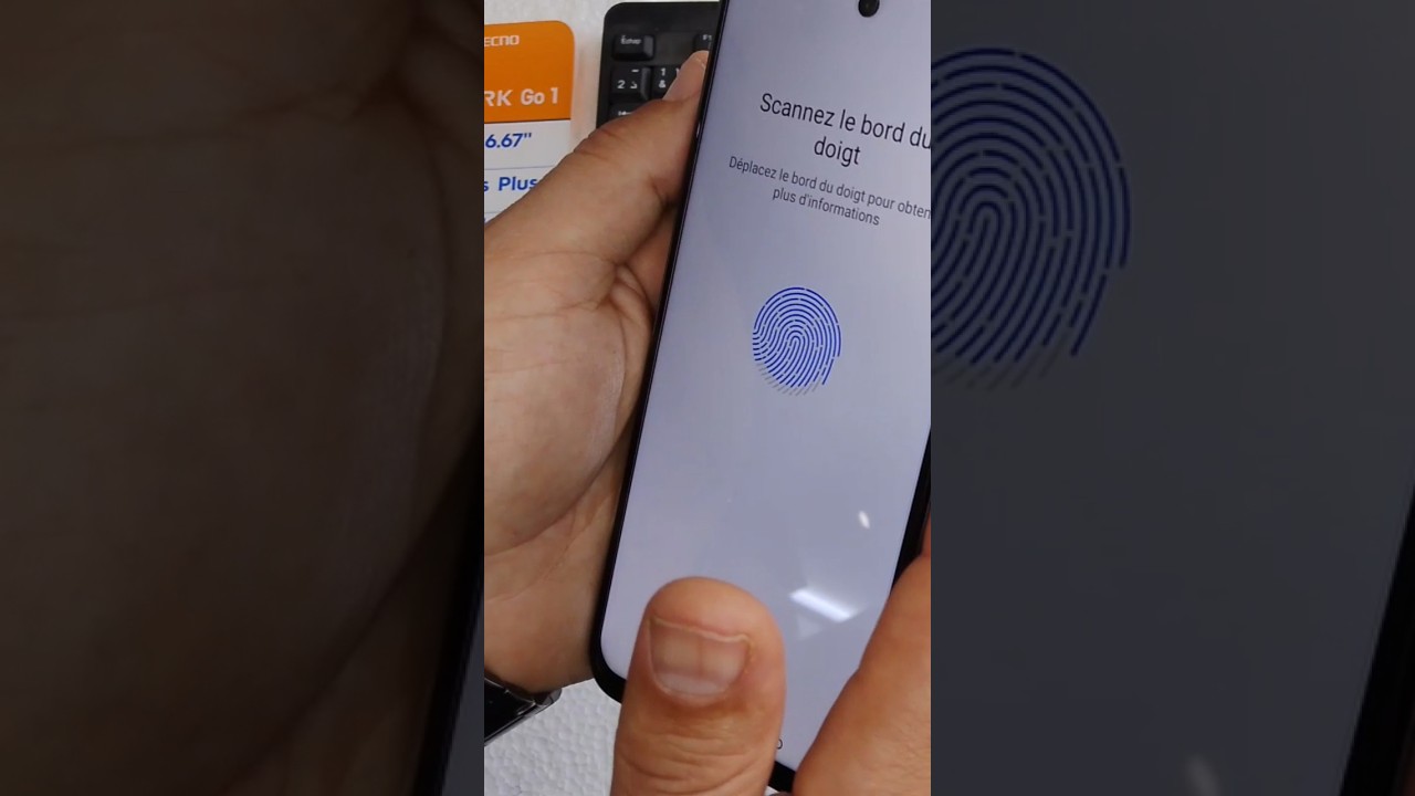 how to make a fingerprint in Tecno spark go1 #smartphone #tech #short #shorts