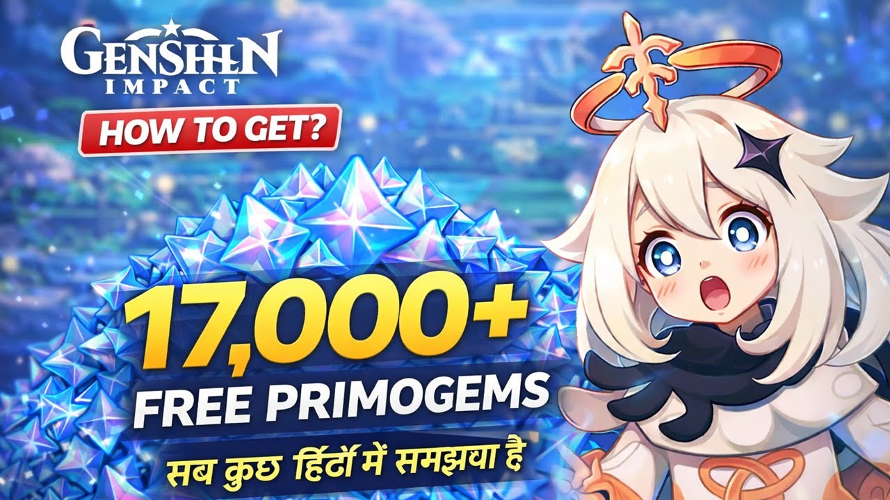 GENSHIN IMPACT 6.3 🔥17000+ FREE PRIMOGEMS कैसे मिलेंगे? F2P Complete Guide Hindi #genshinimpact #f2p