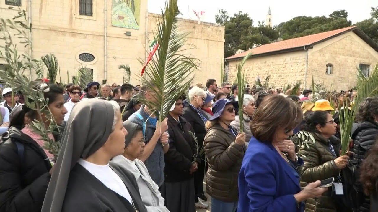 Palm Sunday procession in Jerusalem | AFP