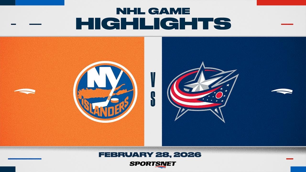 NHL Highlights | Islanders vs. Blue Jackets - February 28, 2026